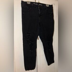 Vanilla Star Black Distressed Skinny Jeans